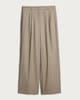 image 4 of The F&F Edit Checked Wide Leg Trousers in Brown