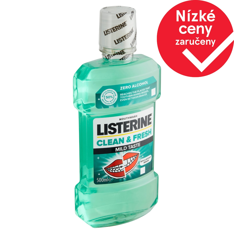 LISTERINE Clean & Fresh Mild Taste ústní voda 500ml
