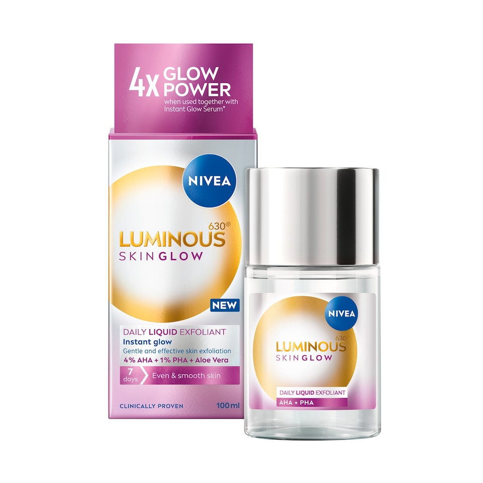 image 1 of NIVEA Luminous 630 Instant Skin Glow Daily Liquid Exfoliant 100ml