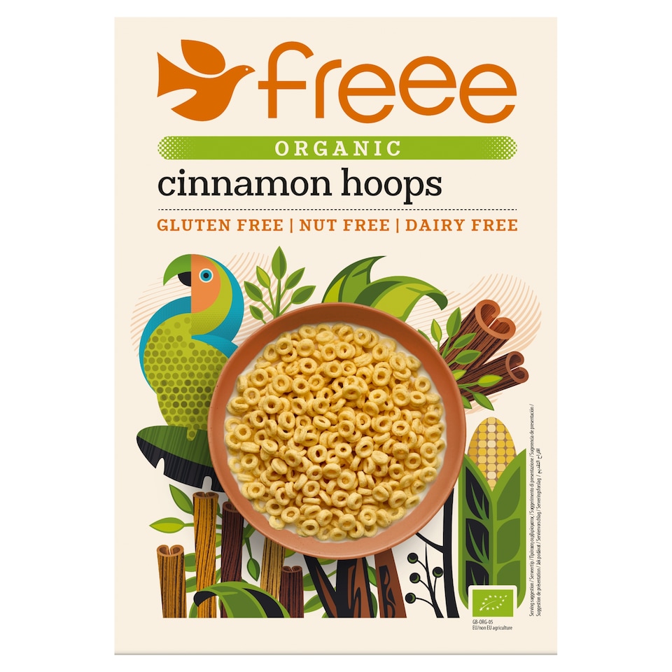 Freee Gluten Free Organic Vegan Cinnamon Hoops 300g