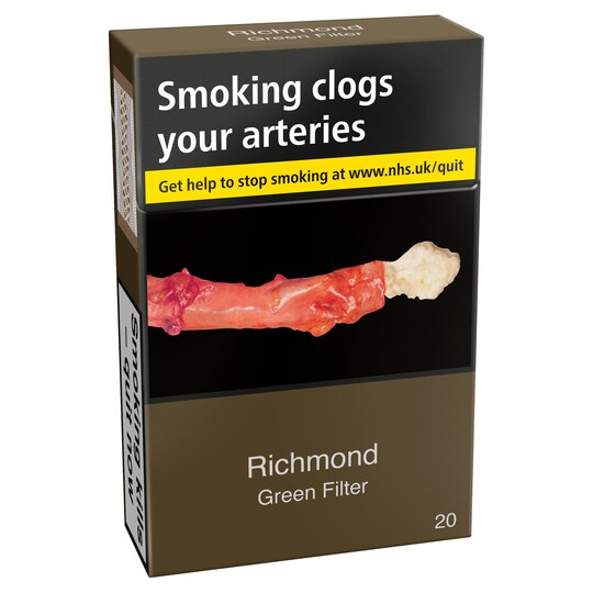 Richmond Green Filter Cigarettes 20 Pack Tesco Groceries