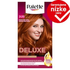 Palette Deluxe farba na vlasy Intenzívny žiarivomedený 7-77