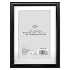 F&F Home Plastic Photo Frame Black 6x8"