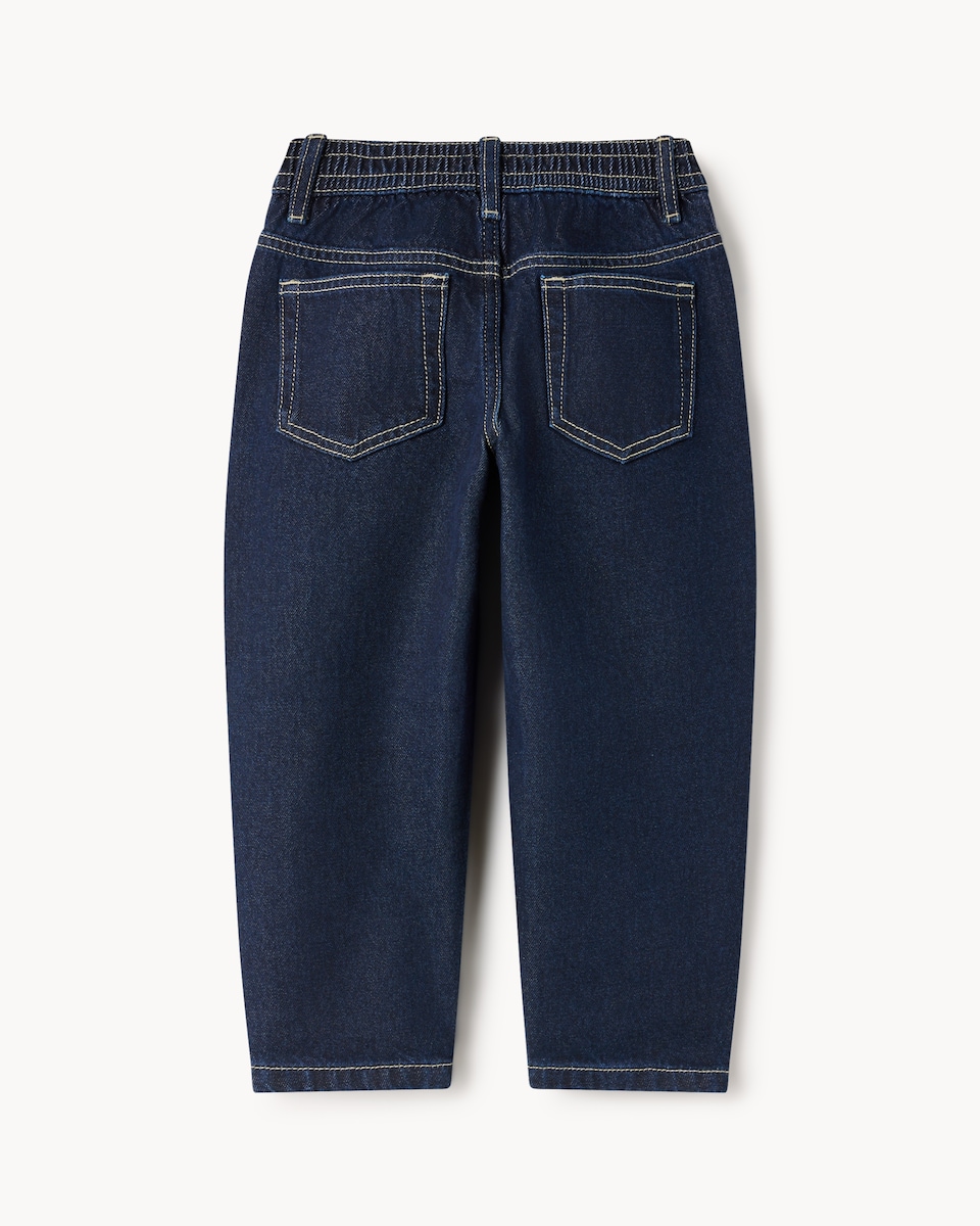 image 1 of F&F Boys Pure Cotton Jeans in Navy