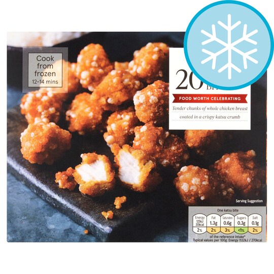 Tesco 20 Katsu Chicken Bites 240G