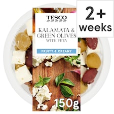 Tesco Kalamata Green Olives Feta 150G