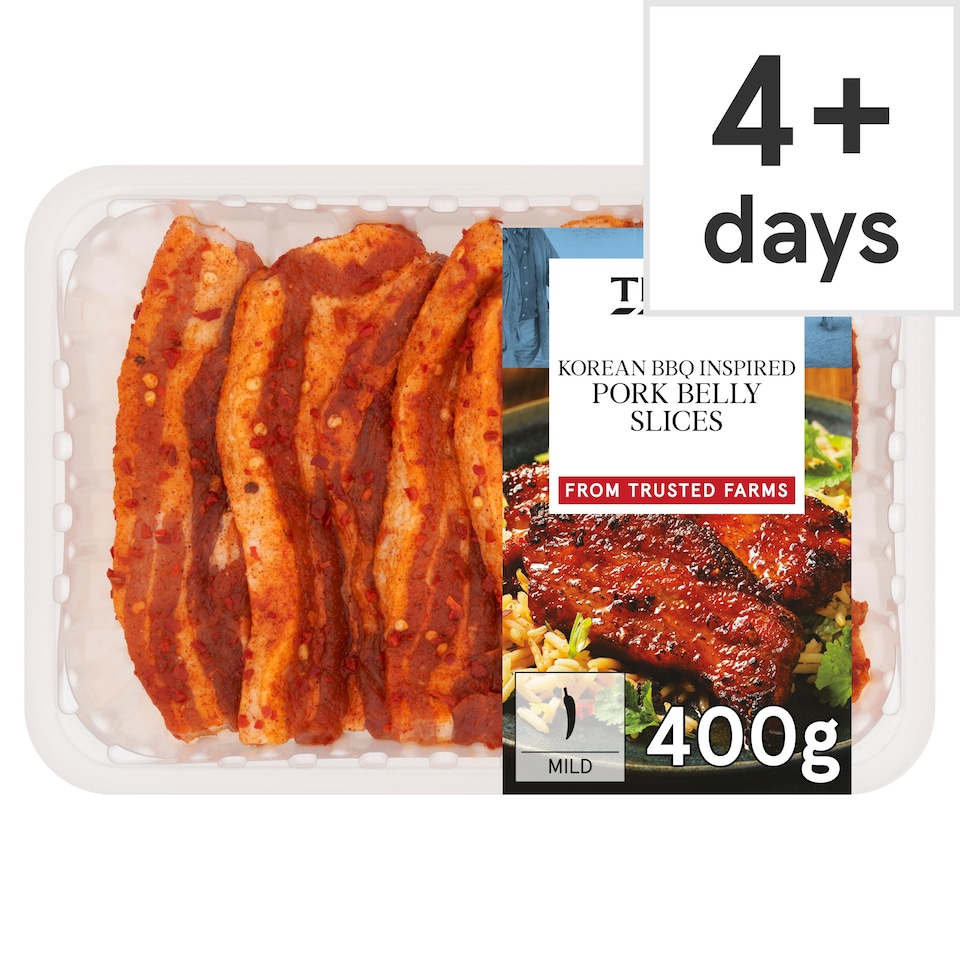 Tesco Korean BBQ Inspired Pork Belly Slices 400g