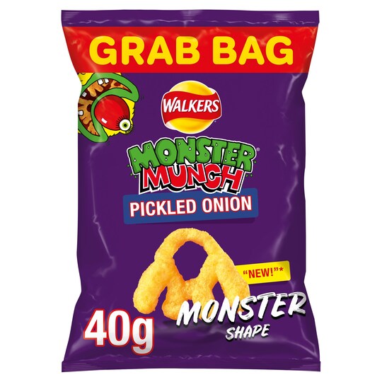 image 1 of Walkers Monster Munch Mega Pickled Onion Snack40g