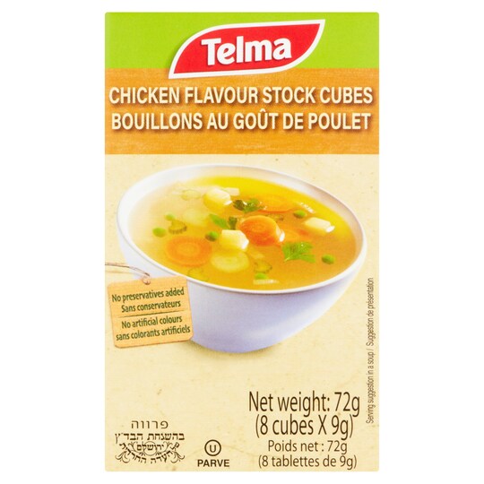 Telma Chicken Flavour Stock Cubes 72G Tesco Groceries