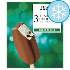 Tesco Mint Chocolate Ice Cream Sticks 3x110ml