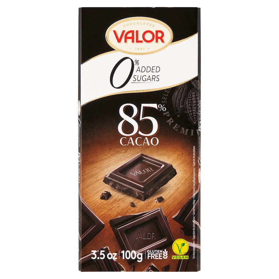 image 1 of Valor Sugar-Free Chocolate with Sweeteners 100 g