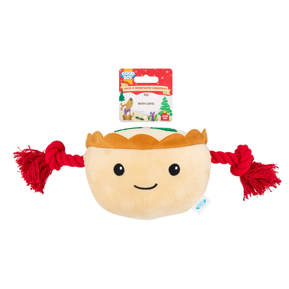 Good Boy Mince Pie Hug Tug Dog Toy