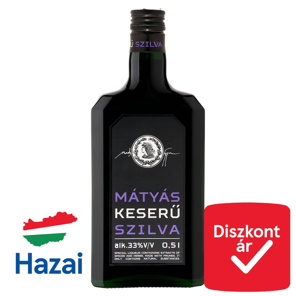Mátyás keserű szilva likőr 33% 0,5l