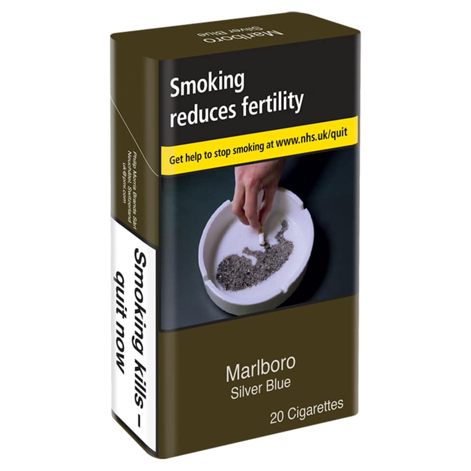 Marlboro Silver Blue Cigarettes 20 Pack