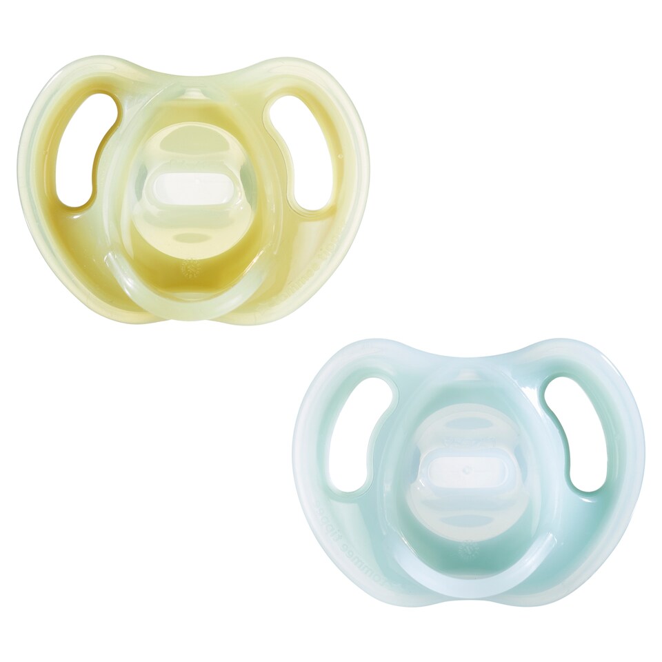image 1 of Tommee Tippee Ultra-light Soothers, 6-18m, Pack of 2
