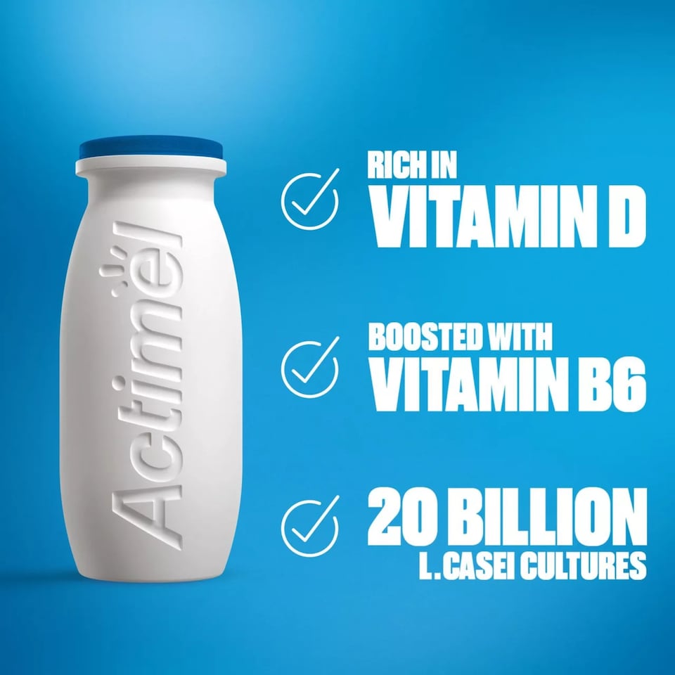 image 1 of Actimel Multifruit Immune Support Yogurt Drink Family Pack 14x100g