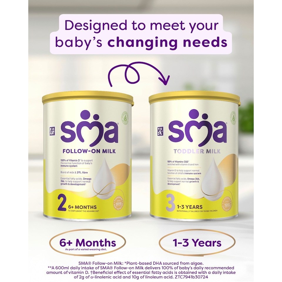 image 1 of SMA Follow-On Baby Milk Powder Formula 6-12 Months 800 G