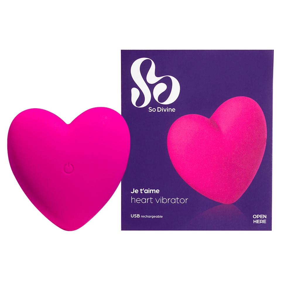image 1 of So Divine Je T'aime Heart Vibrator