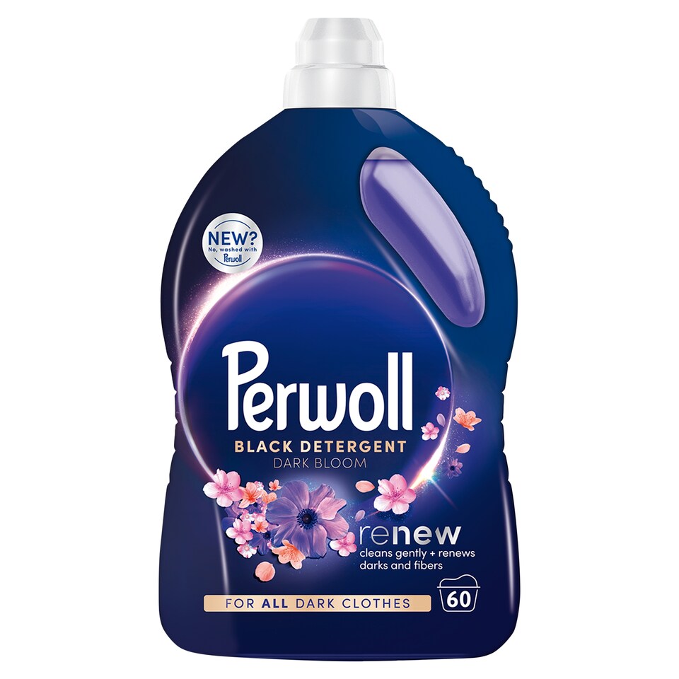 Perwoll Dark Bloom kímélő mosószer 60 mosás 3000 ml