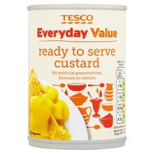 Tesco Everyday Value Ready To Serve Custard 385G