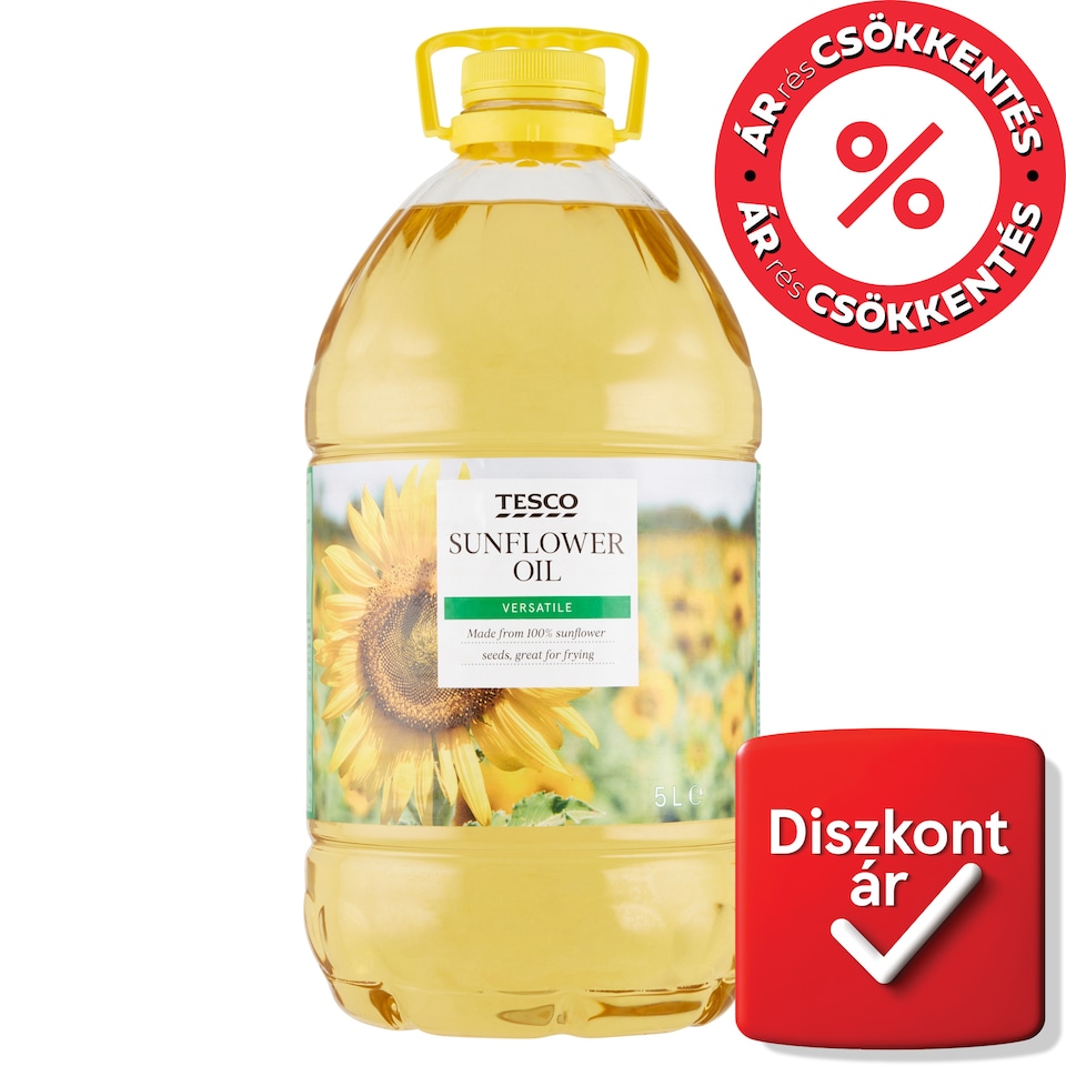 Tesco finomított napraforgó-étolaj 5 l