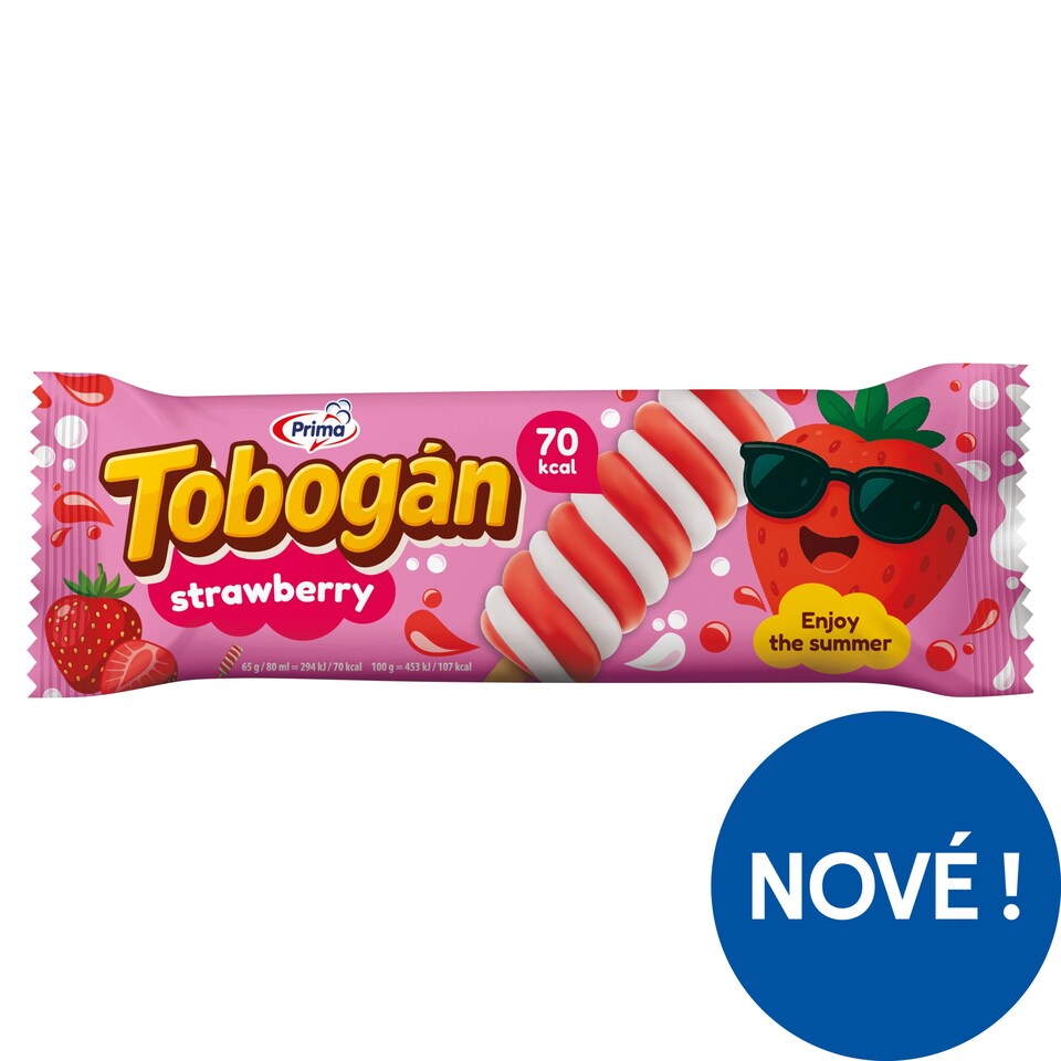 Prima Tobogán jahoda 80ml