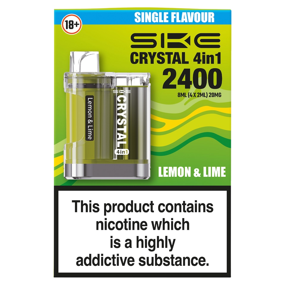 SKE Crystal 4-in-1 Kit - Lemon & Lime 4x2ml 20mg