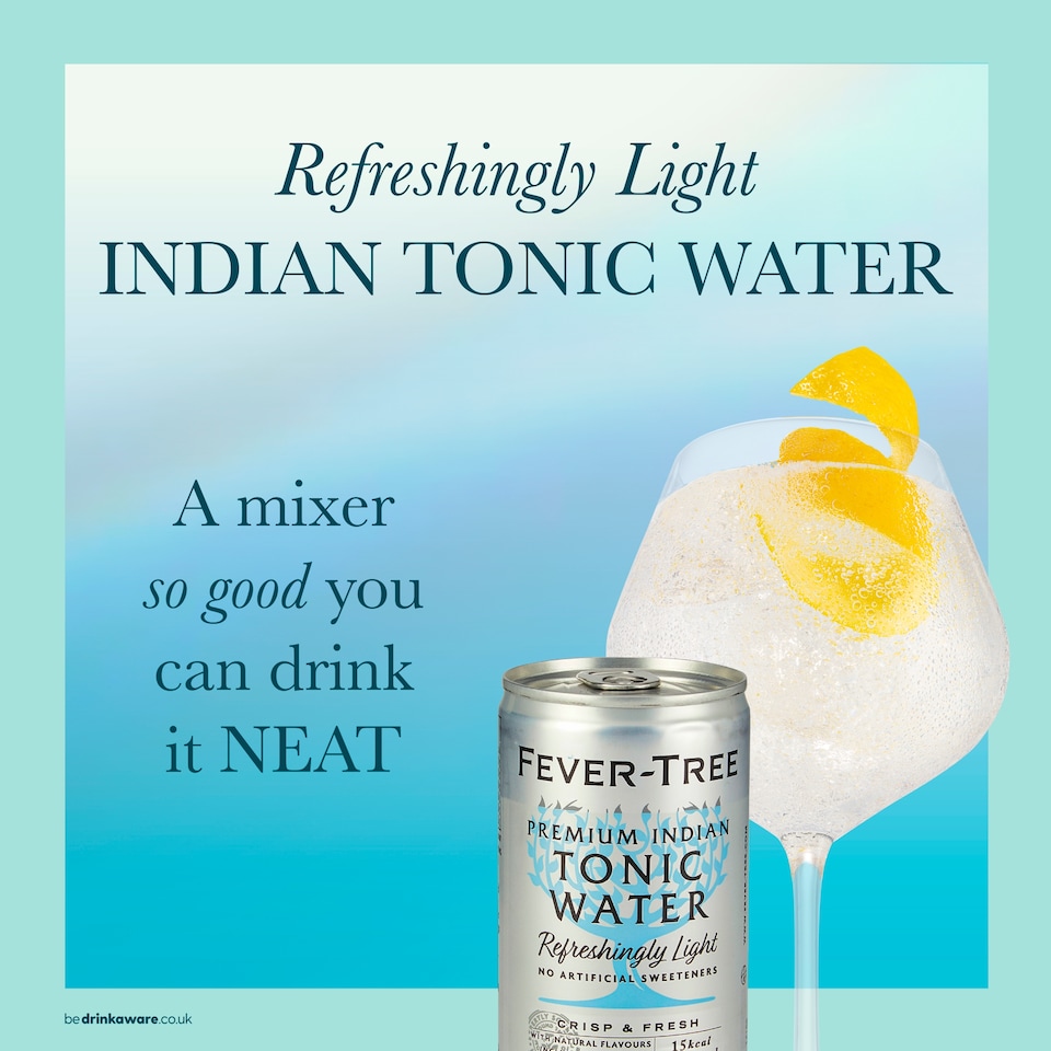 image 1 of Fever-Tree Light Indian Tonic Water Cans 8x150ml