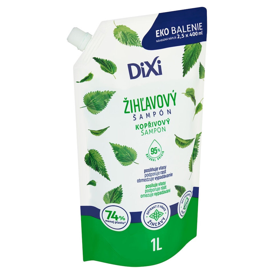 obrázok 1 z Dixi Žihľavový šampón náhradná náplň 1 l