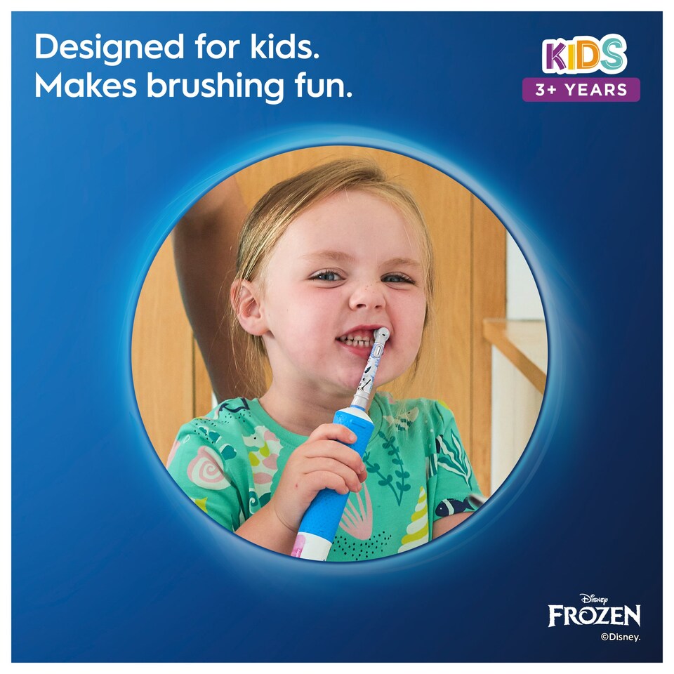 image 1 of Oral-B Stages Kids Frozen Electric Toothbrush Heads X4