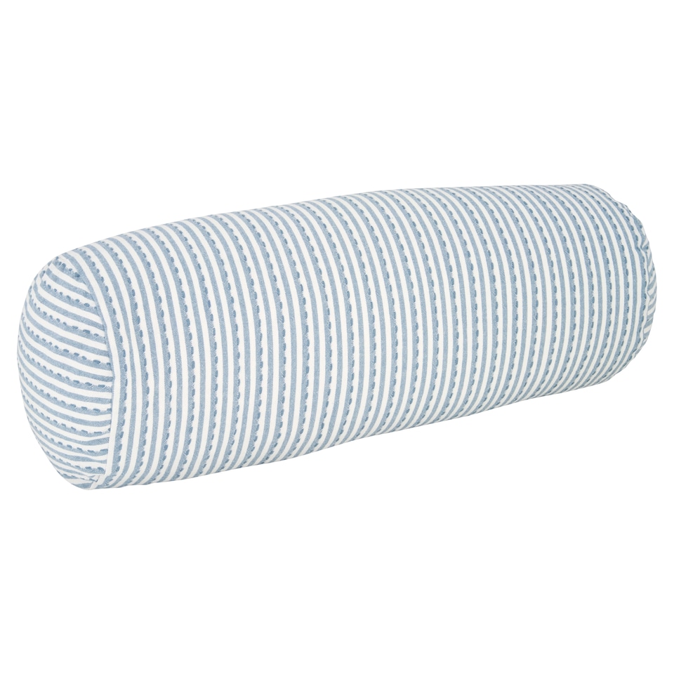 F&F Home Blue Stripe Bolster Cushion