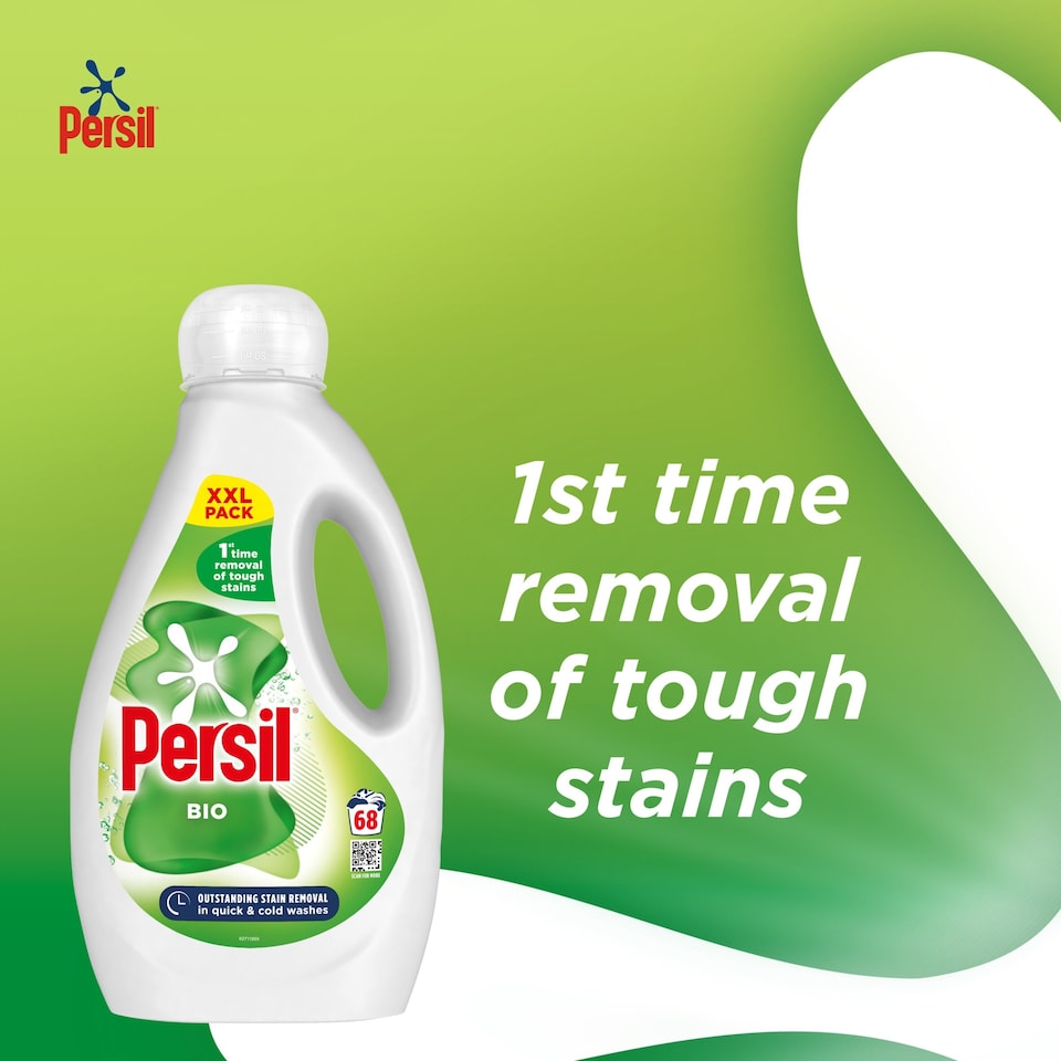 image 1 of Persil Bio Laundry Washing Liquid Detergent 68 Washes 1836ml