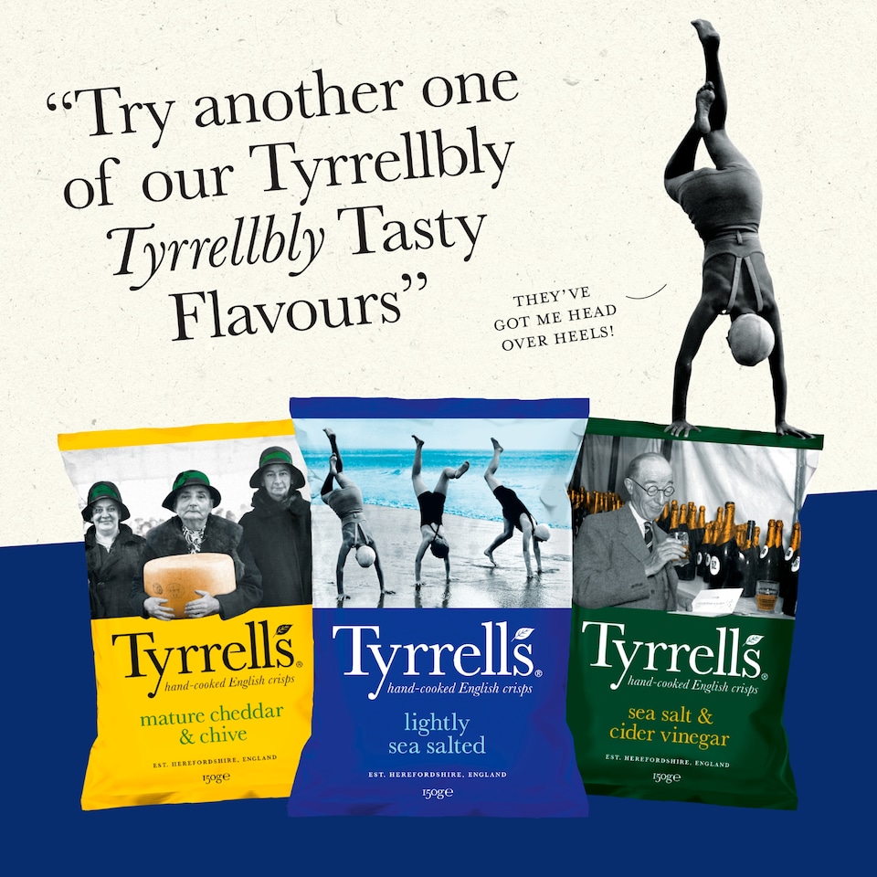 image 1 of Tyrrells Mature Cheddar & Chive Sharing Crisps 150g
