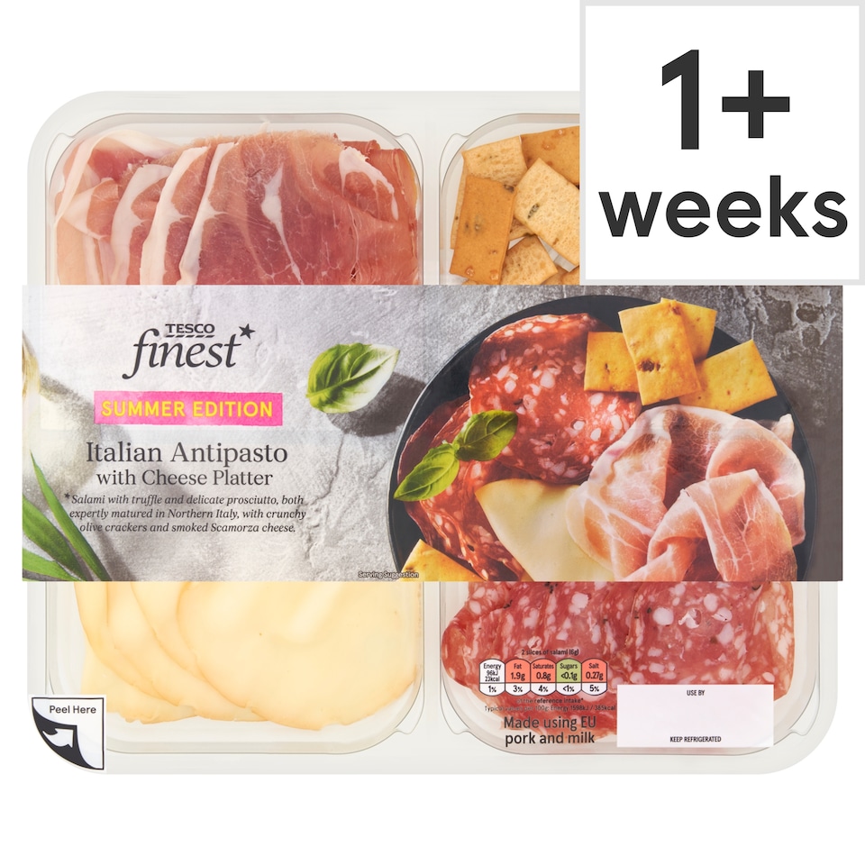 Tesco Finest Italian Antipasto with Cheese Platter 155g