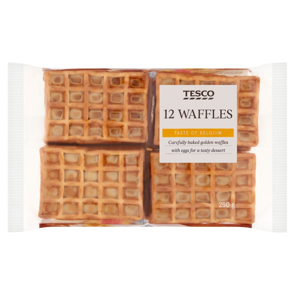 Tesco Waffles 12 pcs 250g