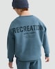 image 3 of F&F Active Cotton Rich Athl. Dept. Slogan Sweatshirt in Blue