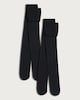 image 3 of F&F 2-Pack 80 Denier Luxury Opaque Tights in Black