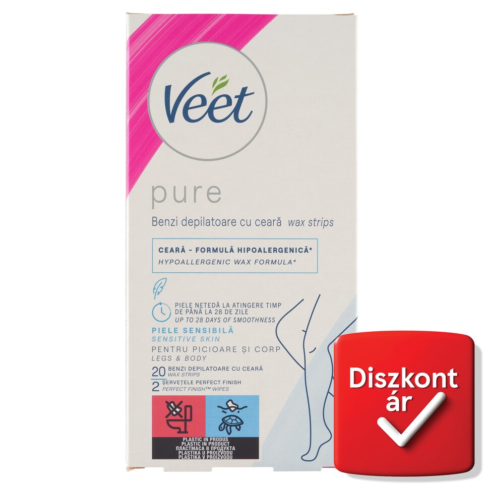 image 1 of Veet Pure Wax Strips 20 pcs