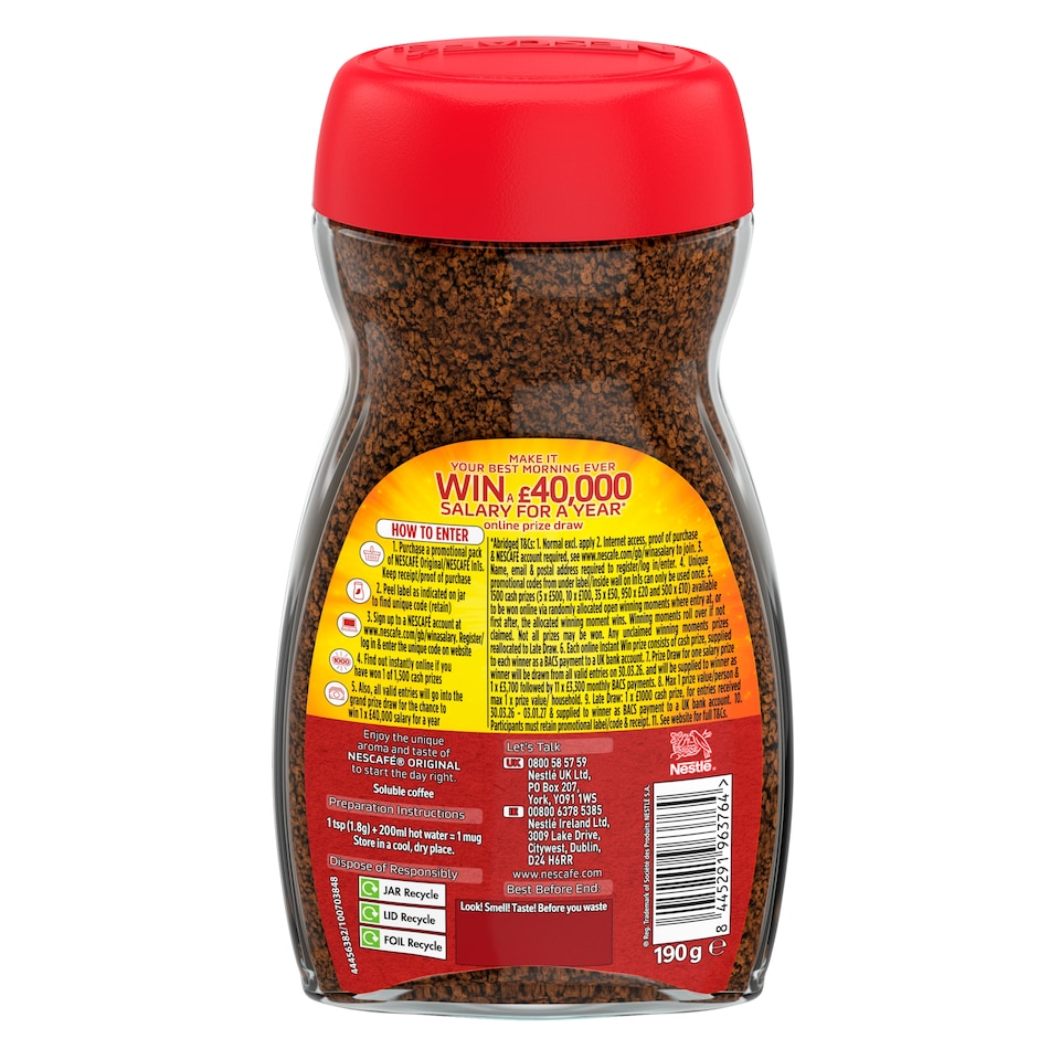 image 1 of Nescafe Original Instant Coffee 190g