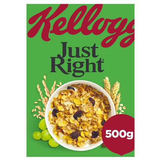 Kellogg's Just Right Cereal 500G Tesco Groceries