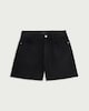 image 4 of F&F Frayed Edge Denim Shorts in Black