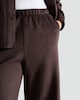 image 3 of F&F Faux Suede Wide Leg Trousers in Brown