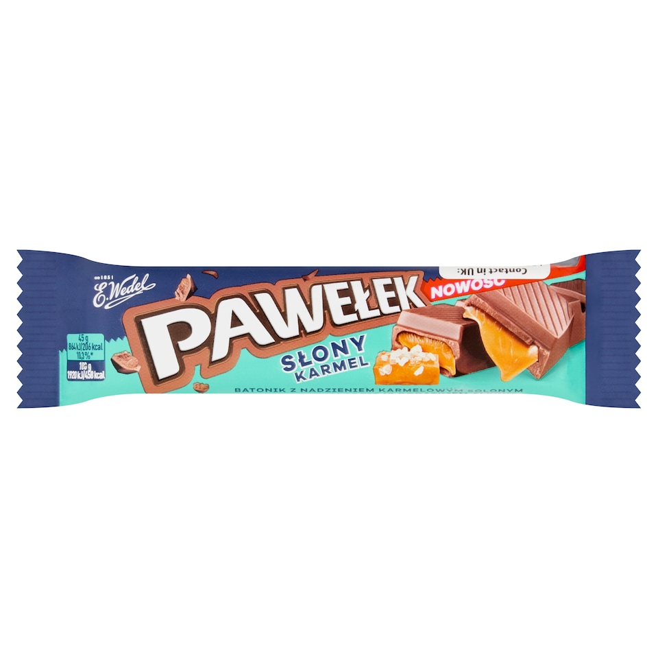 image 1 of Wedel Pawelek Bar with Salted caramel filling 45g
