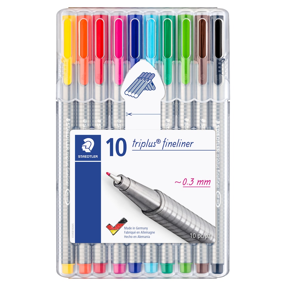 image 1 of Staedtler Triplus Fineliners 10 Pack