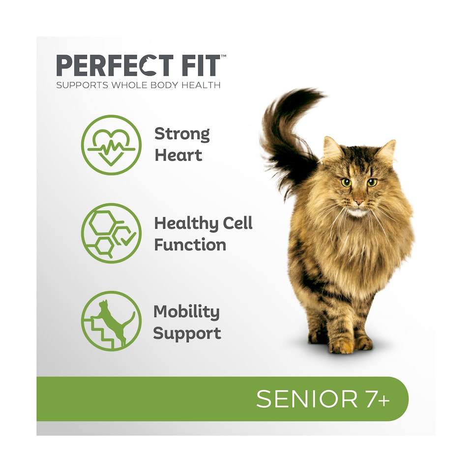 image 1 of Perfect Fit Senior 7+ Dry Cat Food - Chicken 750g
