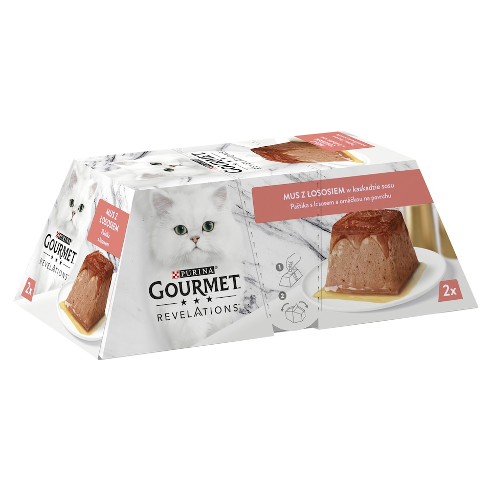 GOURMET REVELATIONS jemná paštika s lososem a omáčkou 2 x 57g 
