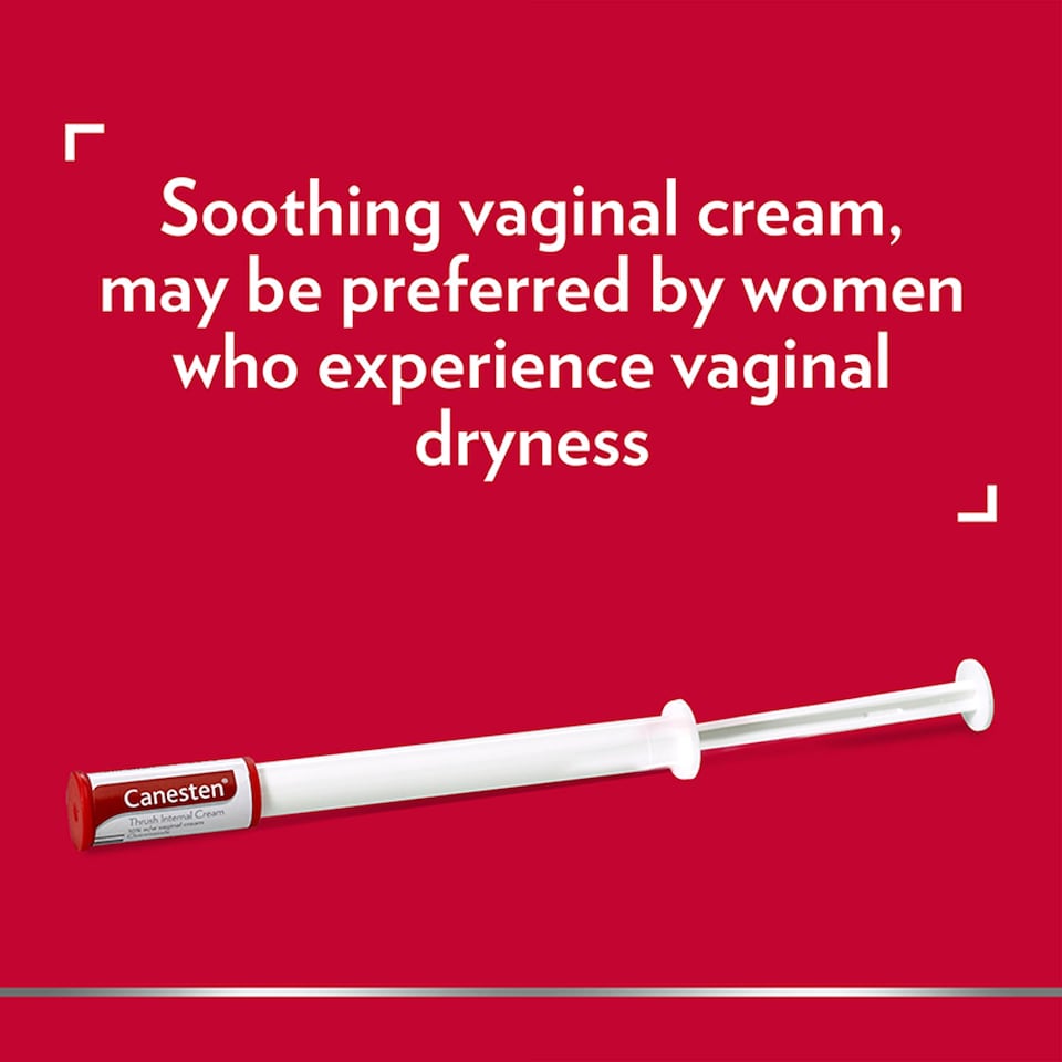 image 1 of Canesten Thrush Combi Cream for Internal & External Use Combination