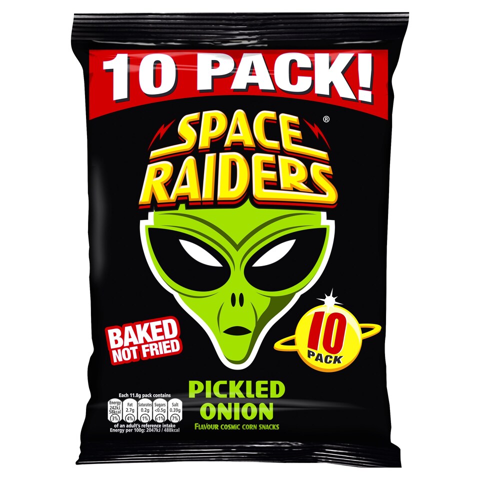 image 1 of Space Raiders Pickled Onion 10 Pack 11.8G