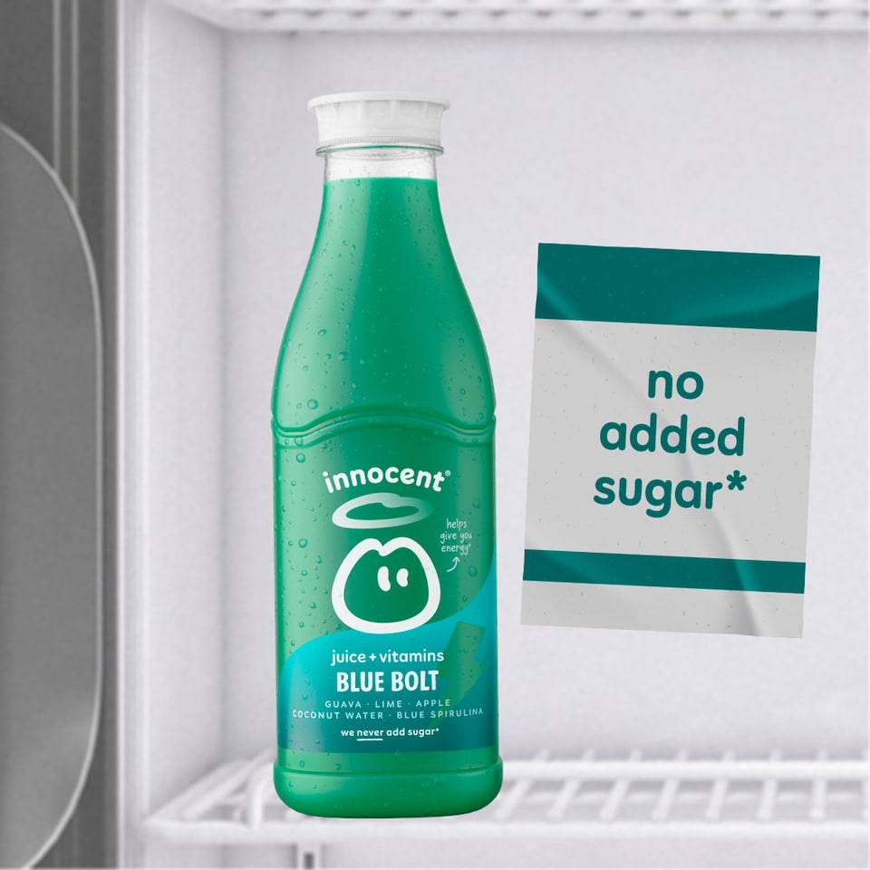 image 1 of Innocent Plus Blue Bolt Guava & Lime Juice with Vitamins 750ml