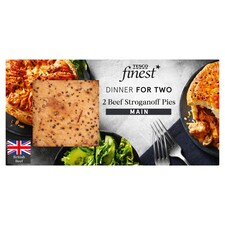 Tesco Finest 2 Beef Stroganoff Pies 500g